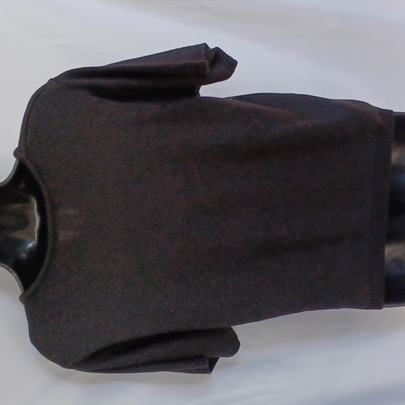 Fia Italia handloomed black short slleve knitted scoop neck sweater, Medium - Picture 4 of 5